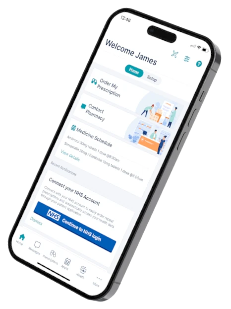 BeWell App on a Mobile Phone